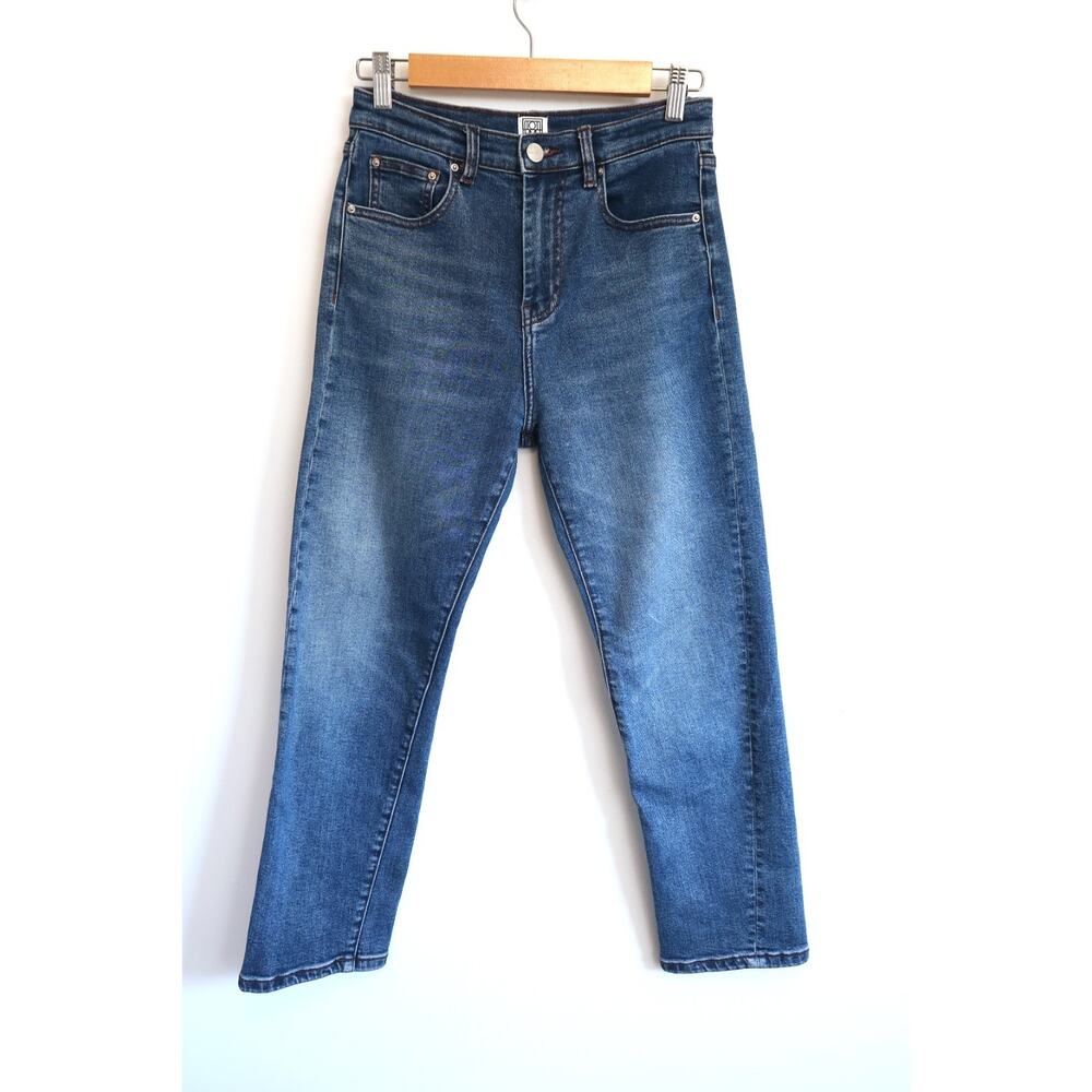 TOTEME Original Twisted Seam High Rise Stretch Denim Jeans NET-A-PORTER 26 $400 - Picture 2 of 10